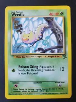 100/130 | Weedle | Base Set 2 | Pokemon Card | NM - Image 1