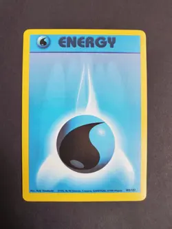 Water Energy Base Set Unlimited Pokemon Card #102 LP/NM - Image 1