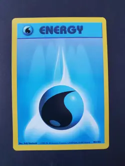 Water Energy 102/102 Pokemon Card, Base Set, 1999, NM - MINT - Image 1