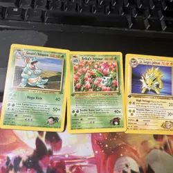 Pokemon Gym Challenge Lot Of 3 1st Edition - Image 1