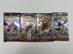 Lot Of 4 Pokemon TCG Breakthrough Booster Packs Full Art Set | Sealed - Image 1
