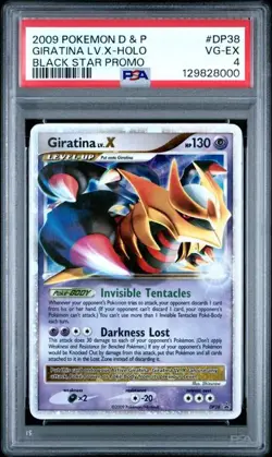 2009 POKEMON DIAMOND & PEARL BLACK STAR PROMO #DP38 GIRATINA LV.X-HOLO - Image 1
