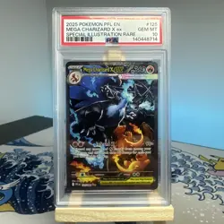 PSA 10 Mega Charizard X Ex #125/094 - Phantasmal Flames Pokemon TCG - Image 1