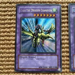 Yugioh • Gaia the Dragon Champion LOB-125 • (2 Cards) - See Photos - Image 2