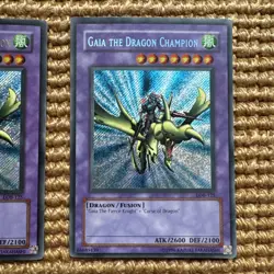 Yugioh • Gaia the Dragon Champion LOB-125 • (2 Cards) - See Photos - Image 3