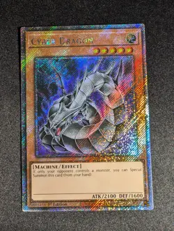 Yugioh - Cyber Dragon RA03-EN155 1st Edition Platinum Secret Rare NM - Image 1
