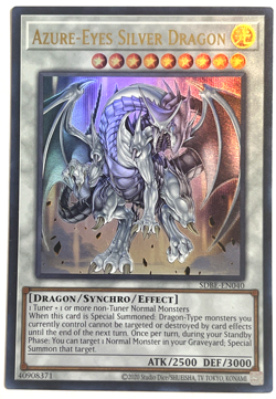 Yu-Gi-Oh! Azure-Eyes Silver Dragon - SDBE-EN040 - Super Rare - Image 1