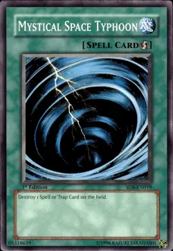 Mystical Space Typhoon - 1st Edition SD8-EN019 - NM - YuGiOh - Image 1