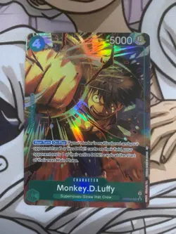 Monkey.D.Luffy PRB02-005 SR Foil Alt Art English NM One Piece CCG - Image 1