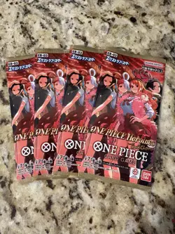 One Piece EB03 Heroines Edition [4 Booster pack Bundle] Japanese Sealed US... - Image 1
