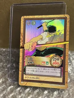 BANDAI One Piece Carddass Hyper Battle C07 Zoro FOIL 2001 Vintage - Image 1