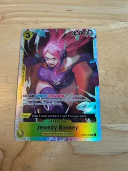 ONE PIECE TCG: Jewelry Bonney OP08-105 Super Rare | Two Legends English Foil - Image 1