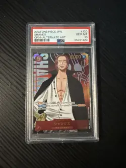 PSA 10 Japanese One Piece 2022 Romance Dawn Shanks OP01-120 SEC Alt Art - Image 1