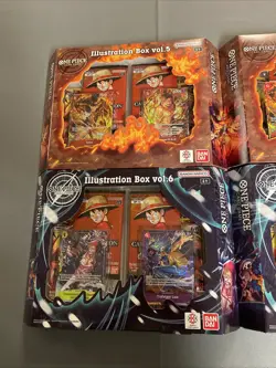 (4) One Piece Illustration Box Vol. 5&6 Lot Bandai Namco 2 Of Each - Image 2