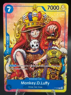 • Monkey.D.Luffy • P-043 2nd Anniversary Stamped Promo One Piece TCG NM - Image 1