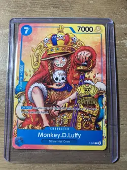 One Piece TCG Monkey.D.Luffy P-043 (2nd Anniversary Stamped Promo) - English NM - Image 1