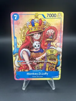 • Monkey.D.Luffy • P-043 2nd Anniversary Stamped Promo One Piece TCG NM - Image 1