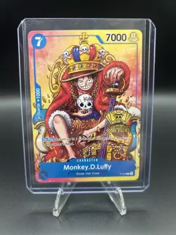 • Monkey.D.Luffy • P-043 2nd Anniversary Stamped Promo One Piece TCG NM - Image 3