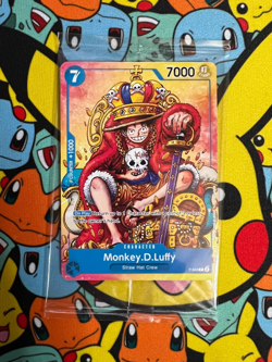 Monkey.D.Luffy 2nd Anniversary Stamped Promo P-043 - One Piece TCG - English NM - Image 1