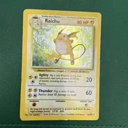 Raichu 16/130 Base Set Holo Rare Pokemon TCG - Card - Image 1