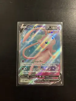 Pokemon Mew v Full Art TCG Card 250/264 Swsh08: Fusion Strike NM/M Condition - Image 1