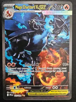 Mega Charizard X ex 125/094 SIR ME02: Phantasmal Flames Pokemon Card TCG CCG - Image 1