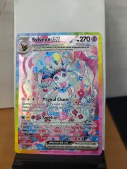 Pokemon TCG S&V Prismatic Evolutions Sylveon EX Card 156/131 - Image 1