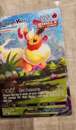 Flareon VMAX SWSH180 SWSH: Sword & Shield Promo Card Holo Nice NM - Image 2