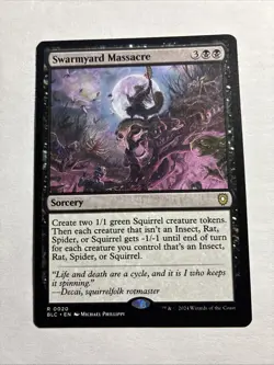 Swarmyard Massacre - Commander: Bloomburrow MTG Plus Bonus Card!!! - Image 1