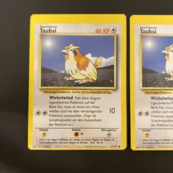 3x Base Set Miscut Error Misprint Pokemon Cards Vintage Same Sheet uncut WOTC - Image 2