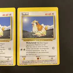 3x Base Set Miscut Error Misprint Pokemon Cards Vintage Same Sheet uncut WOTC - Image 4