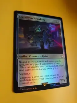 Securitron Squadron PIP Rare 0023 Magic the Gathering Card. Robot foil - Image 3
