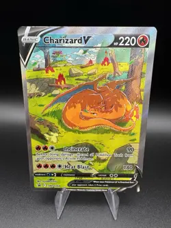 Charizard V SWSH260 Sword & Shield Full Art Black Star Promo Pokemon Card NM - Image 1