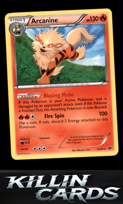 Arcanine (12) 12/99 Pokemon Rare Next Destinies Card LP - Image 1