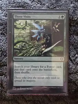 Three Visits - MTG Card - Image 1