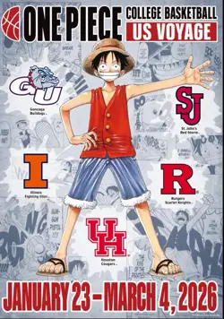 One Piece Monkey D. Luffy US Voyage College Basketball Promo Card Sealed - Image 1