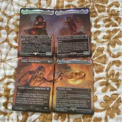 MTG Lord of the rings cards includes The One Ring [Set of 4] Foil 448-451 - Image 1