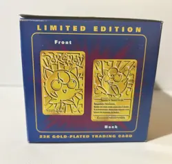 Pokemon 23K Gold Jigglypuff Card 1999 Burger King Ball Box - Promo Sealed Mint - Image 2