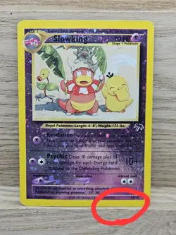 Slowking 14/18 Southern Islands Reverse Holo Double Swirl Pokemon Card TCG (17) - Image 5