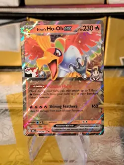 Ethan's Ho-oh Ex Pokemon Prize Pack Series 8 Promo Pokemon Card NM/LP - Image 1
