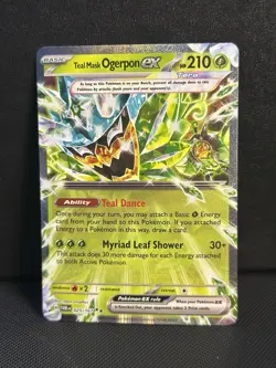 Pokemon TCG Teal Mask Ogerpon EX Twilight Masquerade Card 025/167 Sv06 - Image 1