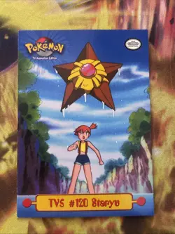 Staryu TV5 #120 - Non-Holo - Topps TV Animation Puzzle POKEMON CARD - Lp - Image 1