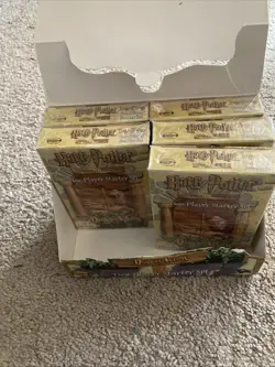 Harry Potter Trading Card Box Set. 5 Sealed Two Player Starter Sets. Damaged Box - Image 2