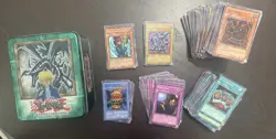 Yu-Gi-Oh! Red Eyes Black Dragon Joey Metal EMPTY Tin with small card collection - Image 1