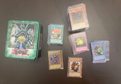 Yu-Gi-Oh! Red Eyes Black Dragon Joey Metal EMPTY Tin with small card collection - Image 3