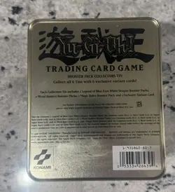 Yu-Gi-Oh! Red Eyes Black Dragon Joey Metal EMPTY Tin with small card collection - Image 5