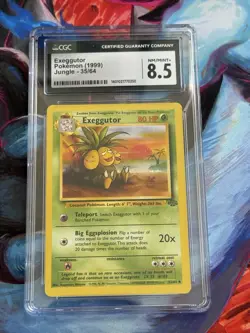Exeggutor OC Miscut Error Japanese Jungle Pokemon Card CGC 8.5 NM/M No. 103 - Image 1
