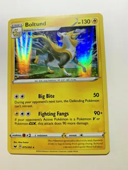 BOLTUND - 075/202 Sword & Shield - Pokemon Card - HOLO - Ultra Rare - NM/M - Image 1