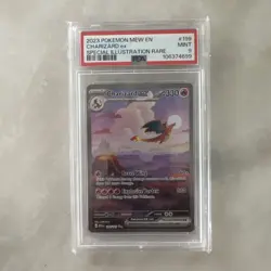 Pokemon TCG Charizard EX Scarlet & Violet 151 Card 199/165 PSA 9 - Image 1