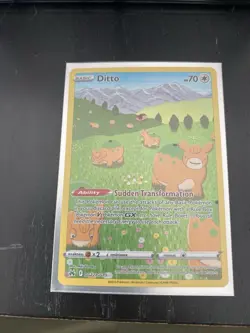Pokemon TCG Ditto Crown Zenith Galarian Gallery Holo Ultra Rare Card GG22/GG70 - Image 1